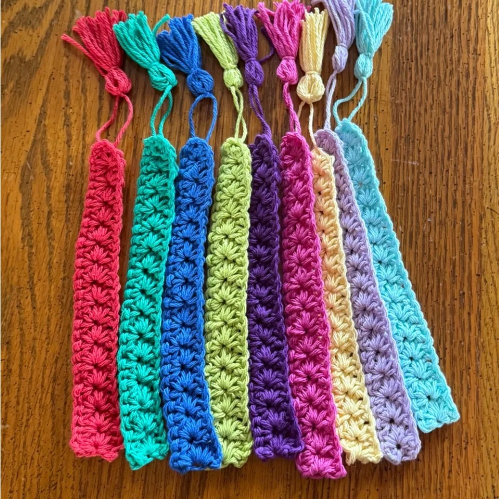 Handmade Crochet Bookmarks- set of 4